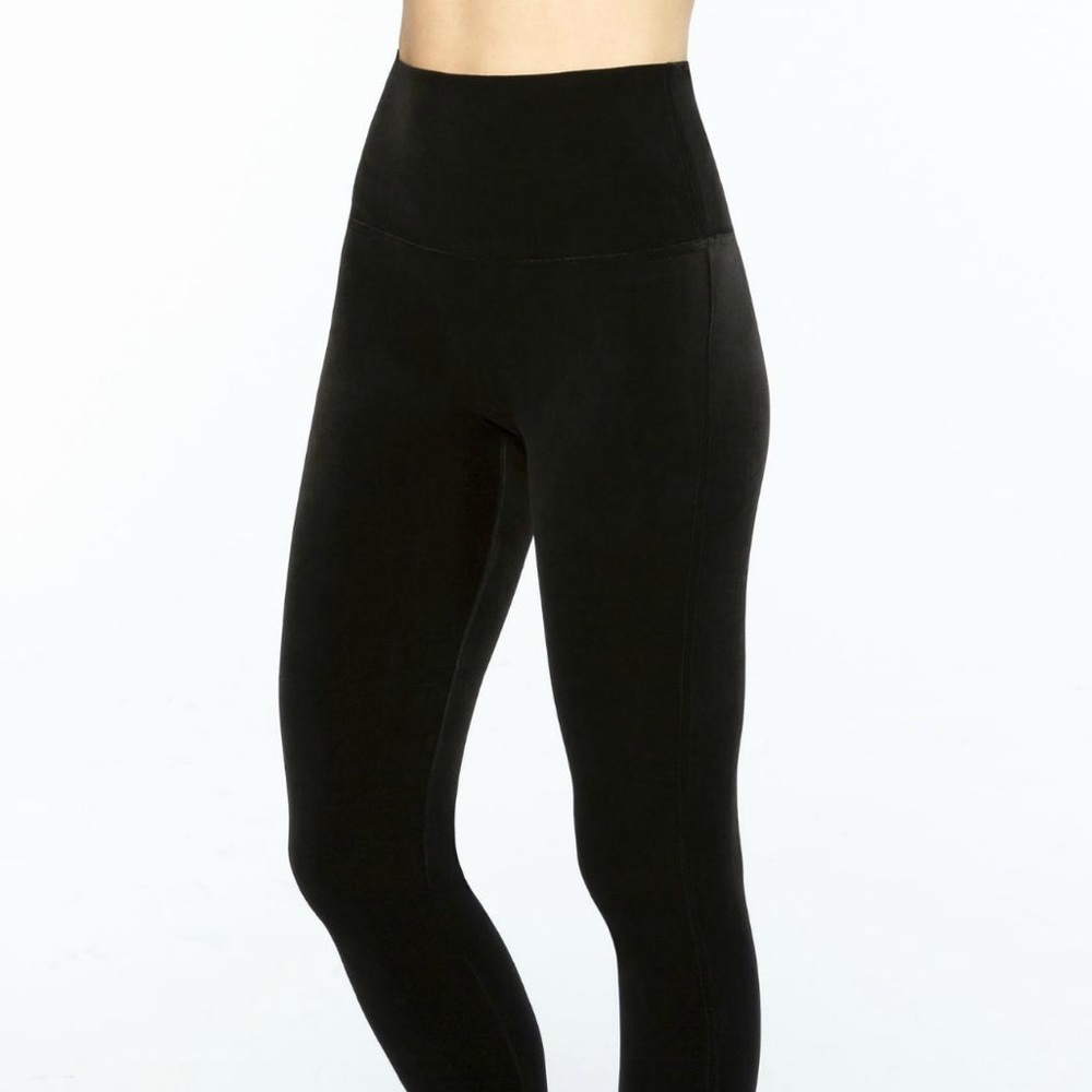 Black Velvet Leggings